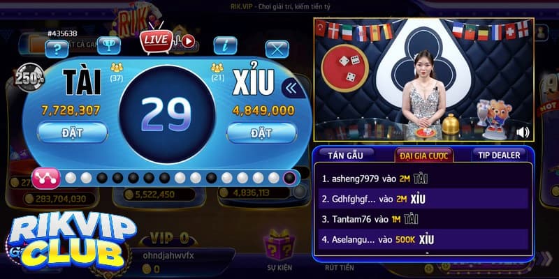 Tài xỉu sicbo Rikvip - Game sòng bạc hấp dẫn