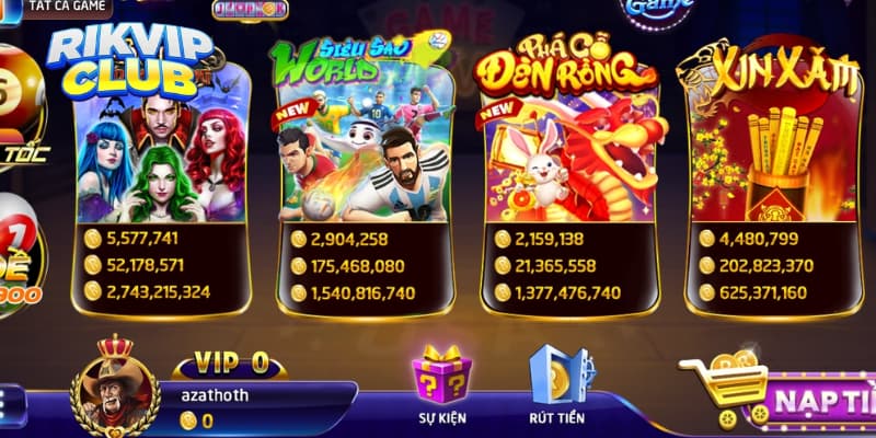 Giới thiệu tổng quan về sảnh slot game uy tín Rikvip