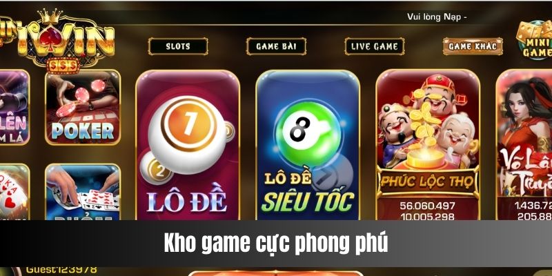 Kho game cực phong phú