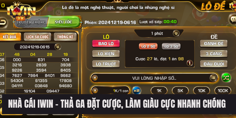 Nhà Cái IWIN - Thả Ga Đặt Cược, Làm Giàu Cực Nhanh Chóng